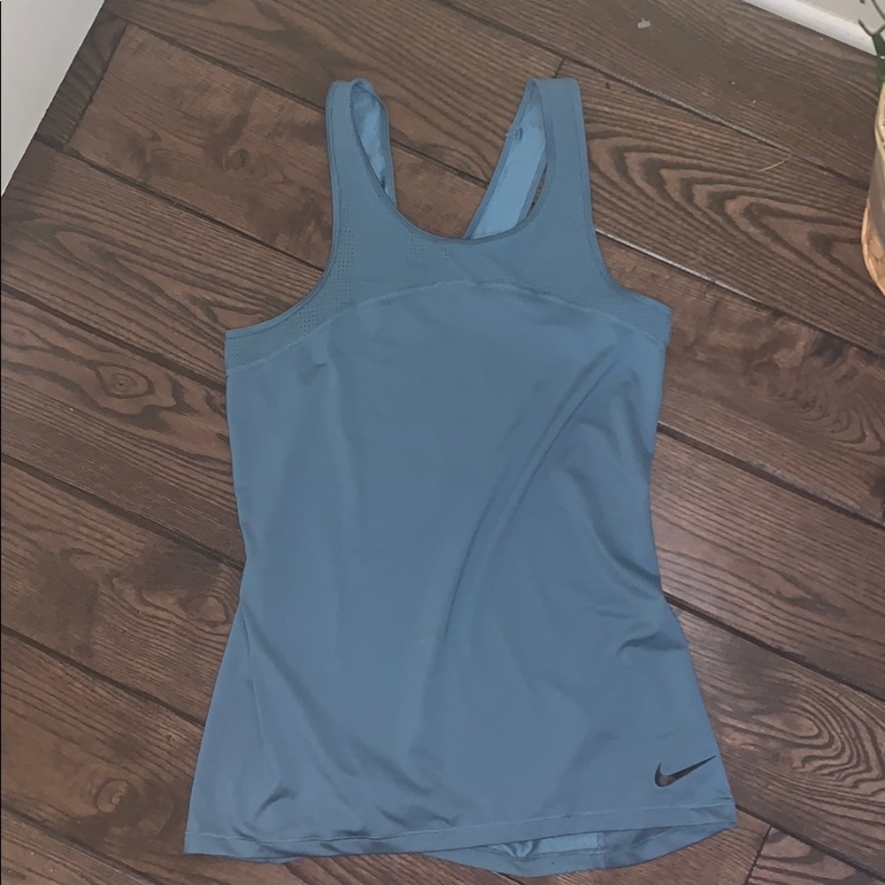 Blue Nike Workout Tank